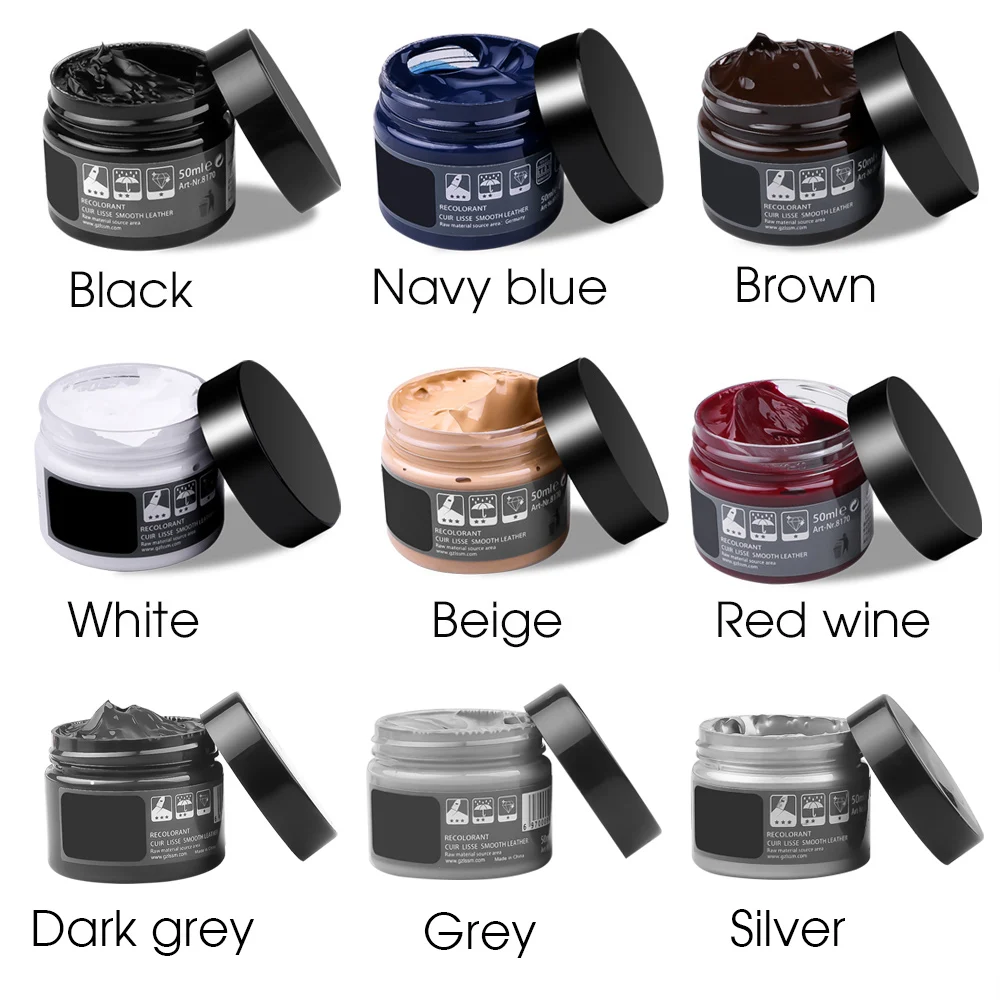 Leather Dye Finish - Набор для ремонта кожи: восстанавливающий бальзам