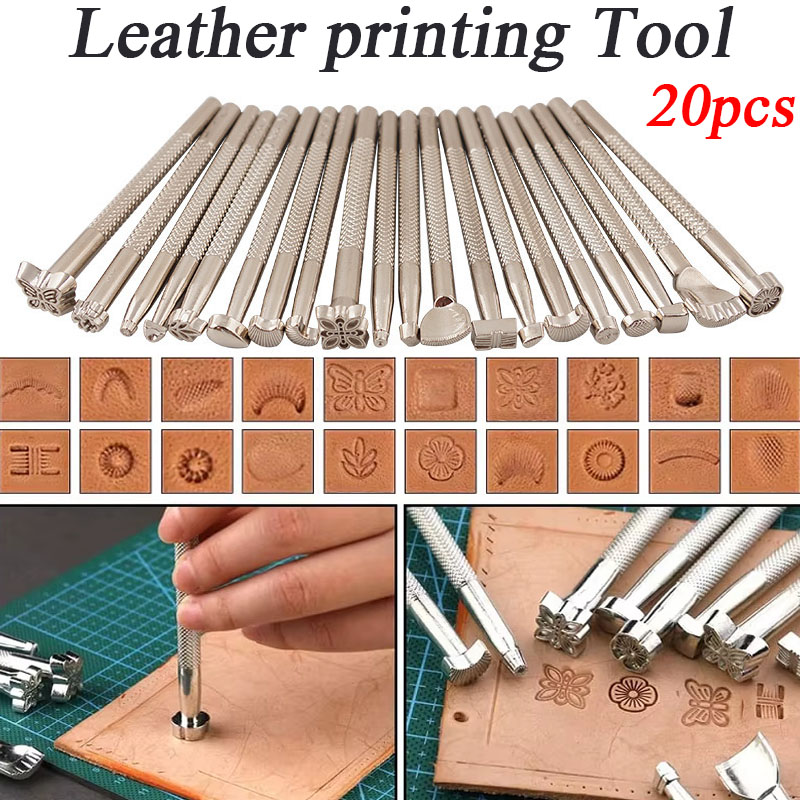 Leather Stamp Set - Набор из 20 инструментов для вырезания