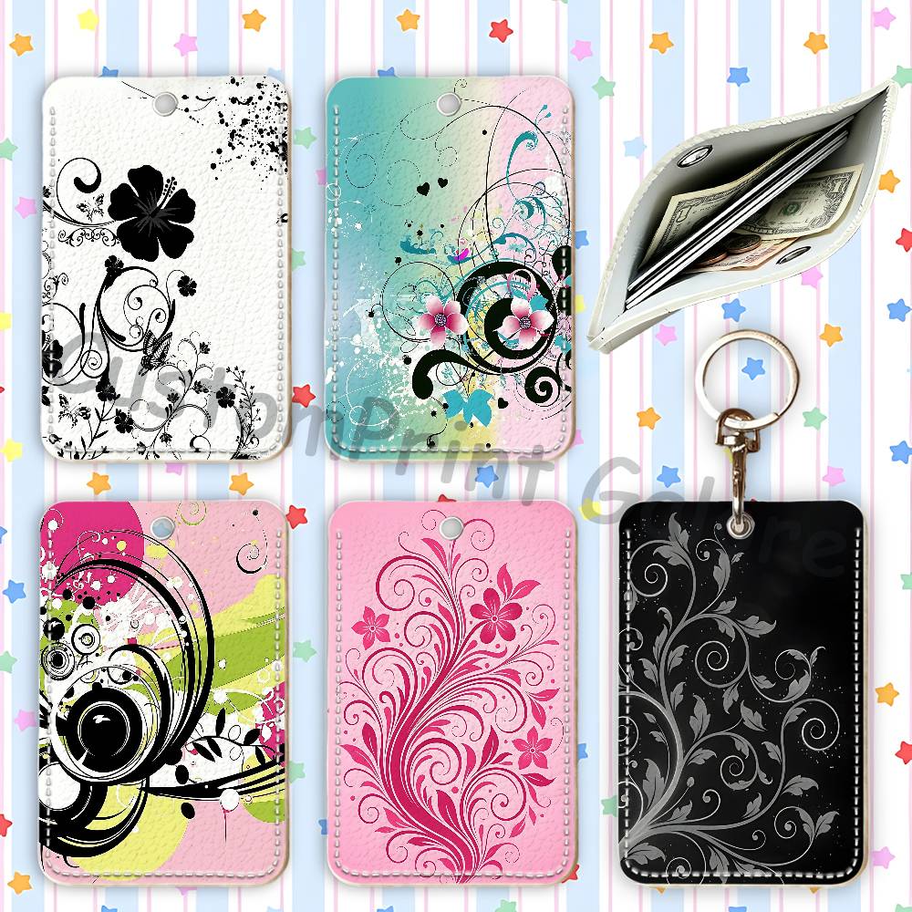 Leather Work Leather - Vectorflourish Floral Metro Frutiger Floral Держатель