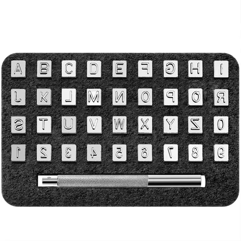 Leather Stamp Set - Набор из 36 шт. пробойников для