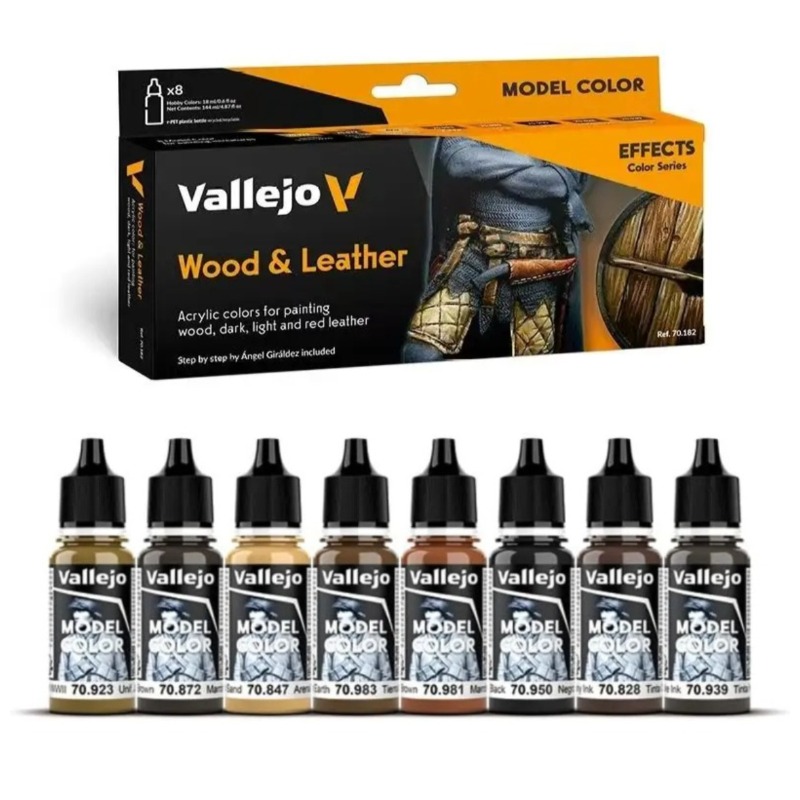 Leather Dye Finish - Набор красок Vallejo AV 70182 Model