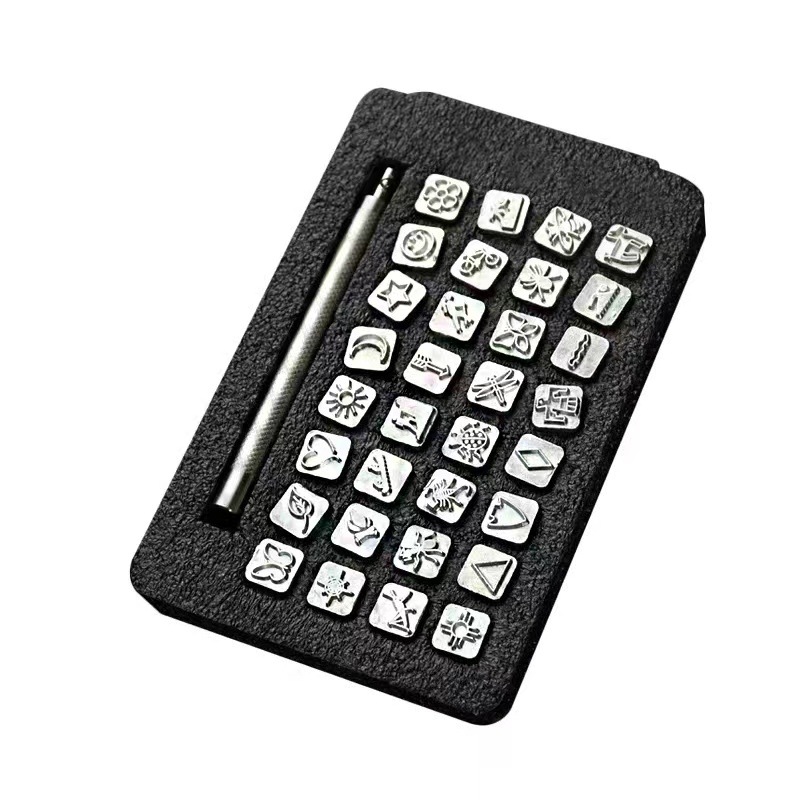Leather Stamp Set - Стальной штамповочный набор для штамповки 32