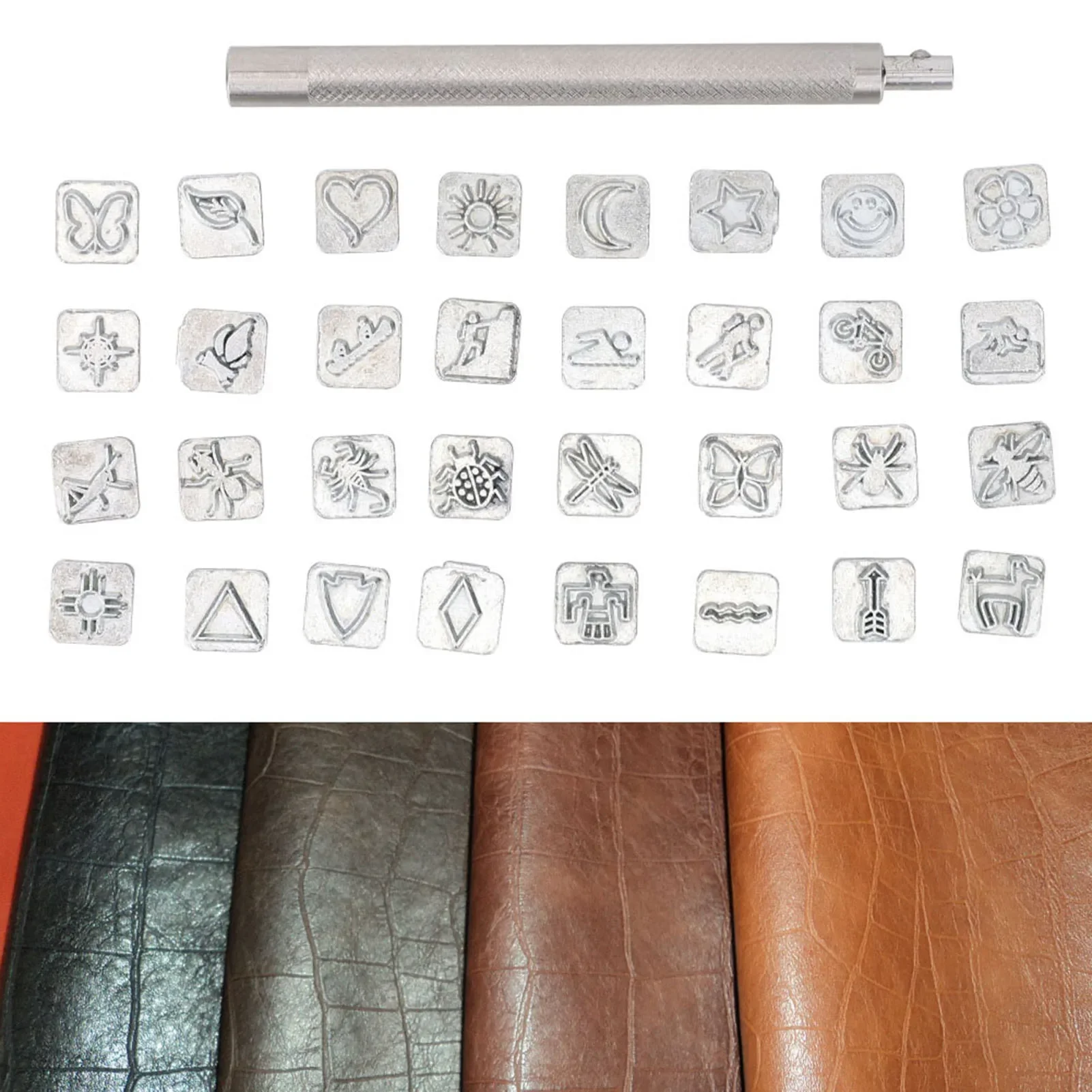 Leather Stamp Set - 32 шт. набор штампов из мультфильма,