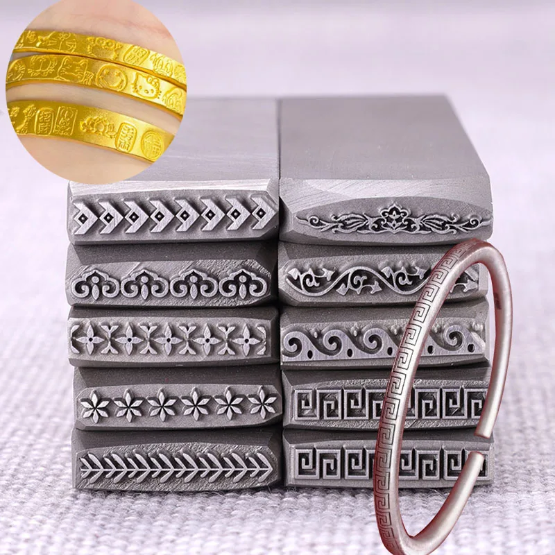 Leather Stamp Set - Набор стальных стамперов для ручной гравировки,