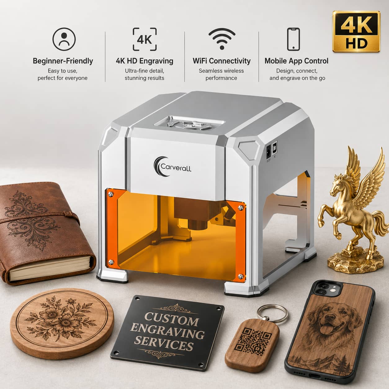 Leatherwork Ideas - Лазерный гравер Carverall, K4 3W, A1