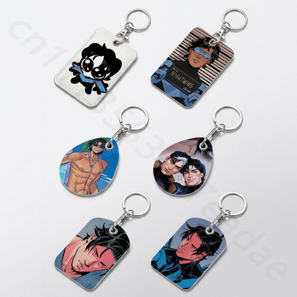 Leather Work Leather - Симпатичный брелок-держатель D-Dick Grayson для банковских,