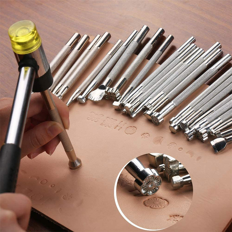 Набор из 20 инструментов для т – обзор и цена Leather Stamp Set