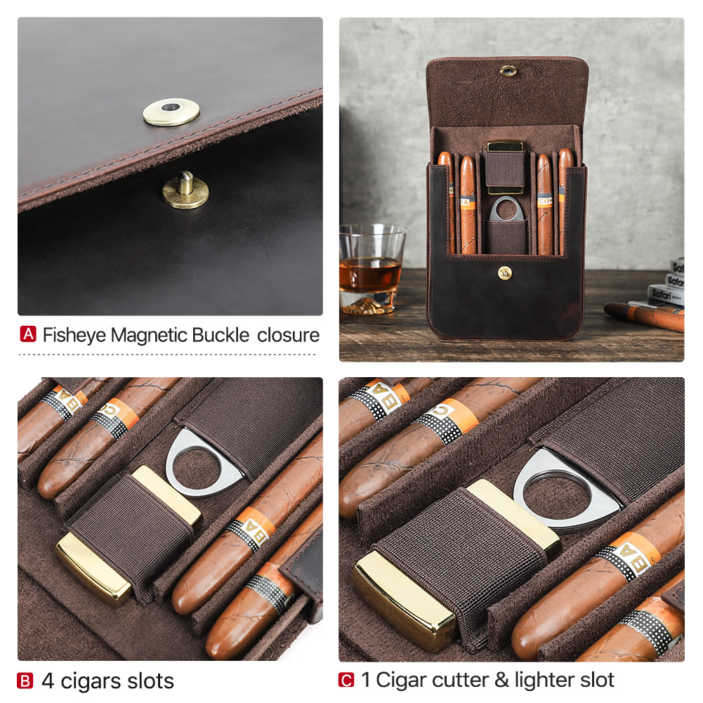 CONTACT'S FAMILY Коробка-хумид – обзор и цена Leather Work Leather