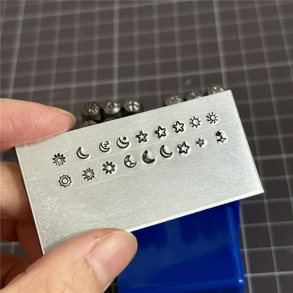 9 шт./набор, металлические шта – обзор и цена Leather Stamp Set